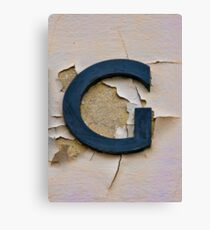 G Canvas Print