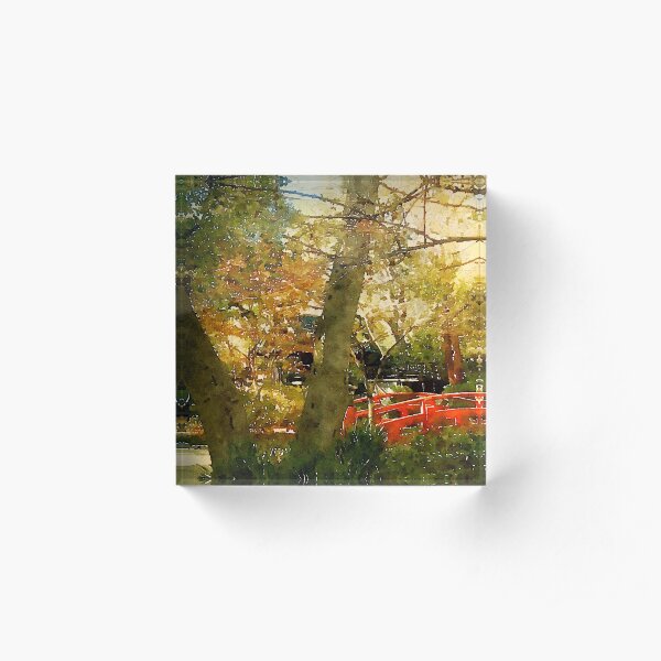 In a Japanese Garden Acrylic Block