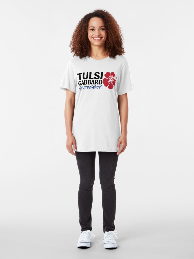 Alternate view of Tulsi Gabbard for President 2020 Slim Fit T-Shirt