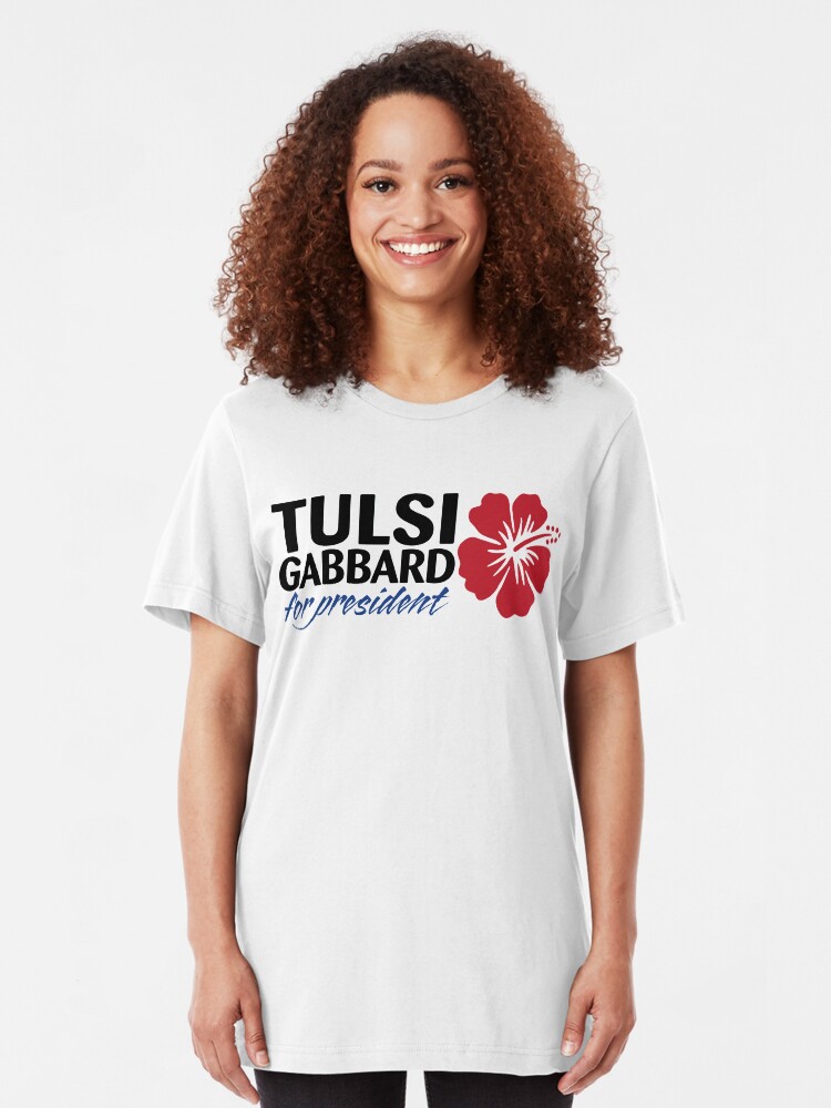 Alternate view of Tulsi Gabbard for President 2020 Slim Fit T-Shirt