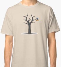 Camiseta clásica Aletas en el árbol, grande