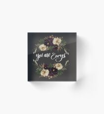 You Are Enough Acrylic Block