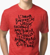 I HEART FRENCH Tri-blend T-Shirt