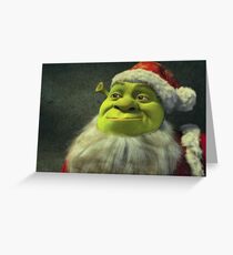 Santa Shrek Greeting Card