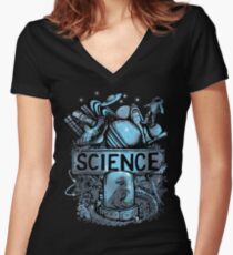 Science T-shirt col V femme