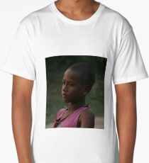 Boy, tea plantation, Assam, India Long T-Shirt