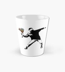 Taza cónica Banksy - rabia, lanzador de flores