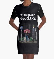 My Neighbor Sherlock Graphic T-Shirt Dress