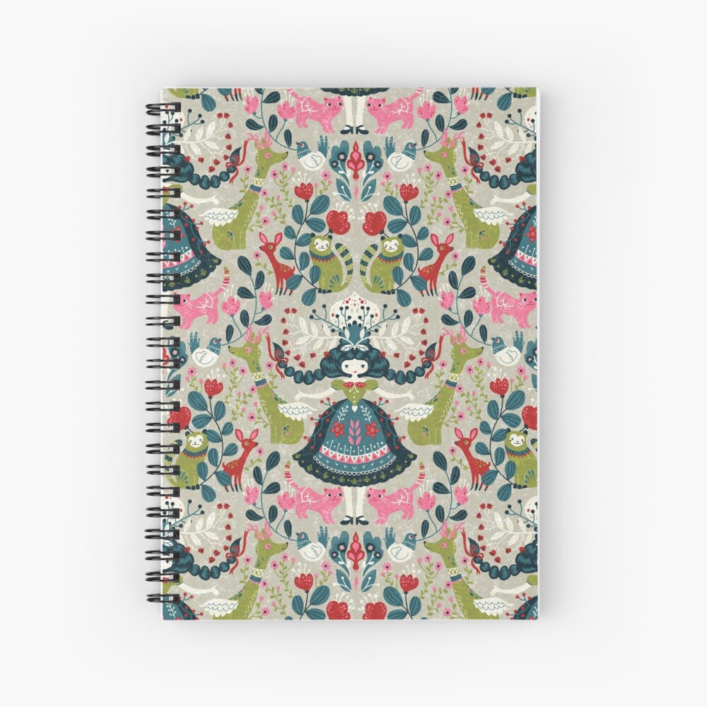 Scandinavian Girl Spiral Notebook