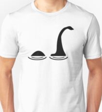 Loch Ness Monster - Lake Dinosaur Silhouette Unisex T-Shirt