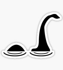 Loch Ness Monster - Lake Dinosaur Silhouette Sticker