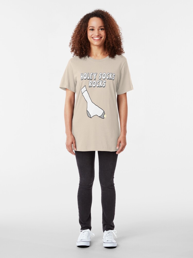 Alternate view of Holey Socks Rocks Slim Fit T-Shirt