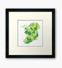 Aquarell Länder - Irland Gerahmtes Wandbild