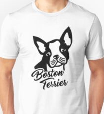 Boston terrier head Unisex T-Shirt