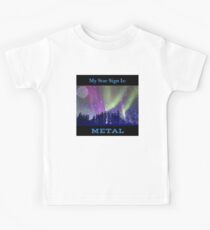 Mein Sternzeichen ist Metall Kinder T-Shirt