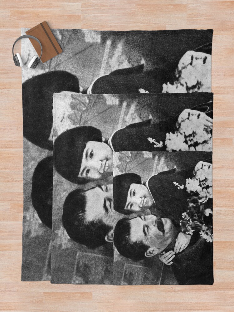 Alternate view of Stalins cult of personality #Сталин #ИосифВиссарионович #Ежов #Берия #Жданов #Молотов #Ленин #ГУЛАГ #Нориллаг #Культличности #репрессии #депортация #тюрьма #казнь #политзаключенный #Stalin Throw Blanket