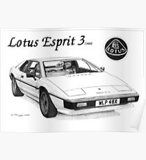 LOTUS ESPRIT 3 (1982) Poster