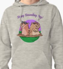 Happy Groundhog Day Sunglass Groundhogs Pullover Hoodie