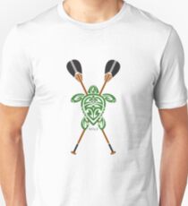 Grüne Tribal Turtle 2 Stand-Up / Maui Unisex T-Shirt
