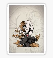 Jiu Jitsu Monkey - Martial arts - Meditation Sticker