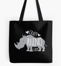 Crazy Rhino Lady Tote Bag