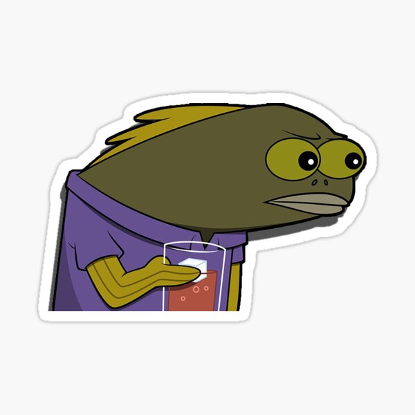 Angry Fish Stickers | Redbubble