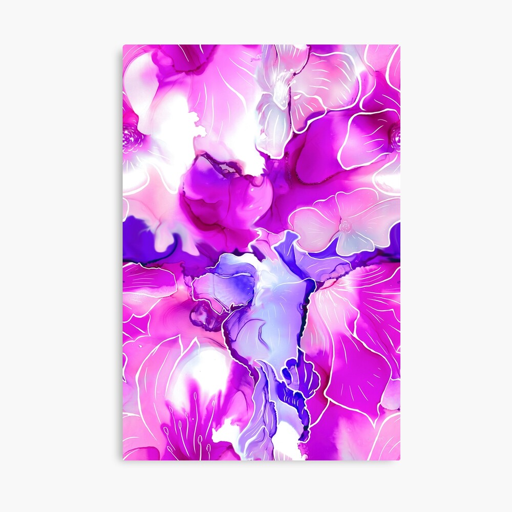 Purple Posies Canvas Print