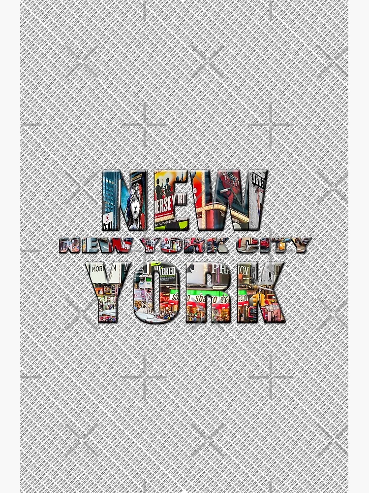 NEW YORK CITY (colour photo-filled type on B&W type background) by RayW