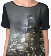 #NYC #NewYork #Manhattan #WorldTradeCenter #city #architecture #skyscraper #tower #cityscape #street #sky #modern #office #dusk #business #reflection #colorimage #builtstructure #light #urbanskyline Chiffon Top
