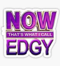 edgy text Sticker