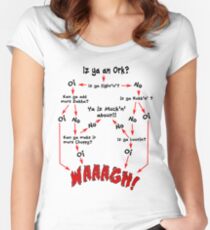 Ork Flow Chart Women's Fitted Scoop T-Shirt