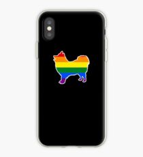 Hundekleidung Homosexueller deutscher Spitz-Regenbogen-Hundekleidung iPhone-Hülle & Cover