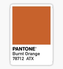 burnt orange Sticker