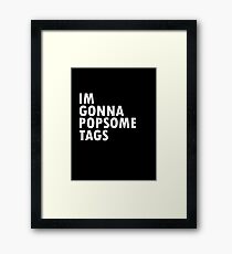 Thrift Shop Macklemore Tags Tee Framed Print