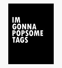 Thrift Shop Macklemore Tags Tee Photographic Print