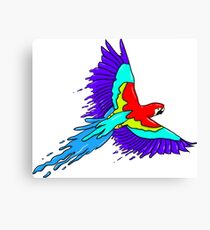 Parrot Paint Canvas Print