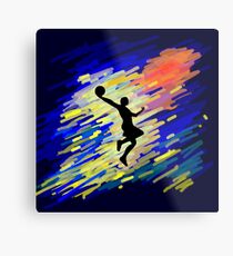 Lienzo metálico Baloncesto