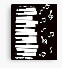 piano music notes gift instrument Canvas Print