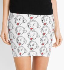 Minifalda Ilustraciones de Albert Einstein Con su famosa foto que muestra la lengua, camisetas, impresiones, pósters, bolsos