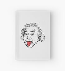 Cuaderno de tapa dura Ilustraciones de Albert Einstein Con su famosa foto que muestra la lengua, camisetas, impresiones, pósters, bolsos