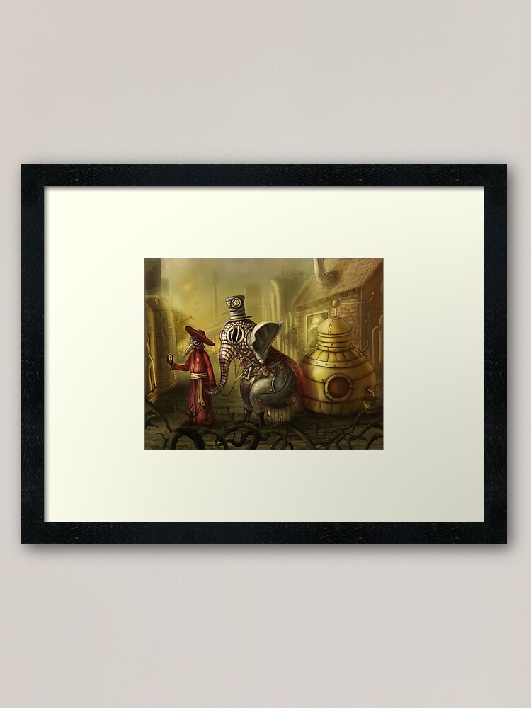 Alternate view of 20 seconds before the attack Framed Art Print