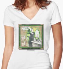 Popular Science: Marie Curie Women's Fitted V-Neck T-Shirt