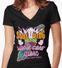 Seelenkönig bei Whole Cake Island Tailliertes T-Shirt mit V-Ausschnitt
