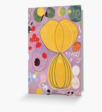 Hilma Af Klint Group IV No 7 The Ten Largest Adulthood Greeting Card