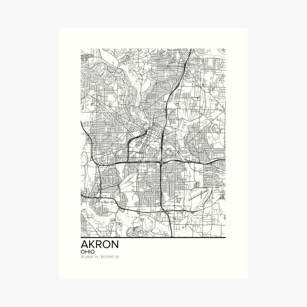 Akron map poster print wall artwork, Ohio present printable, Dwelling and Nursery, Innovative map decor for place of work, Map Artwork, Map Presents Artwork Print photograph relating to Printable Map of Ohio identify Akron map poster print wall artwork, Ohio reward printable, Household and Nursery, Ground breaking map decor for business, Map Artwork, Map Items Artwork Print