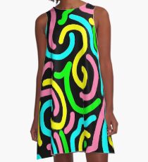 Neon Lights A-Line Dress
