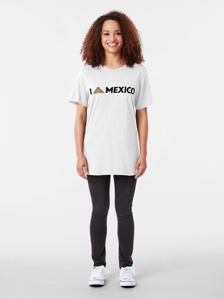 Alternate view of I love Mexico - Chichen Slim Fit T-Shirt