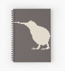 Kiwi as a silhouette Spiral Notebook