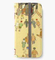 The Lure of the Underground - London Travel Vintage Poster iPhone Wallet/Case/Skin