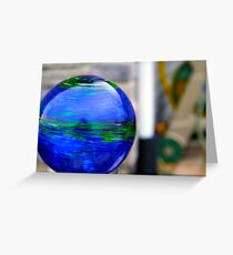 A look into glass Greeting Card